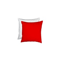 Cuscino Bicolore Bianco / Rosso