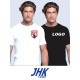 T-SHIRT NEUTRA NO BRAND ALLENAMENTO RELAX BIANCA  JHK