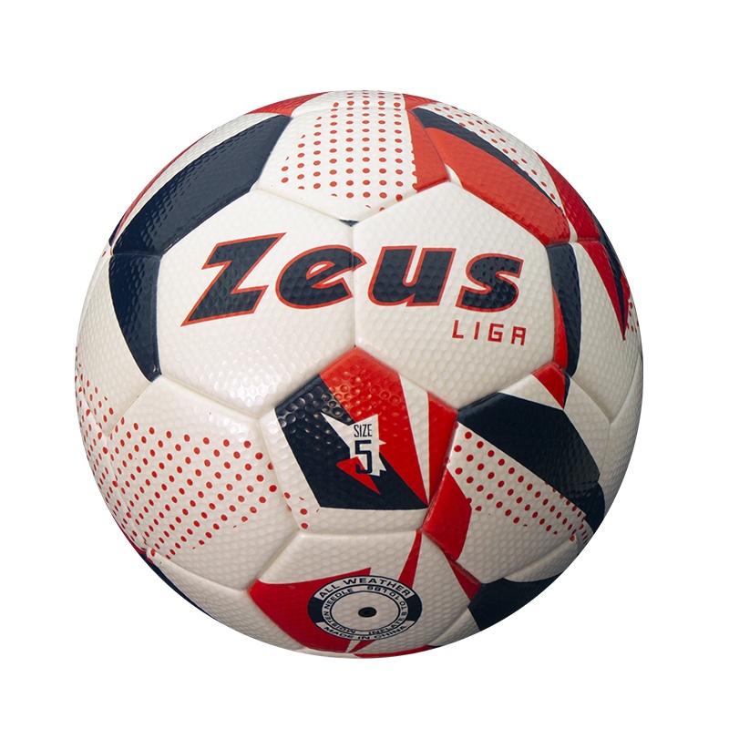 5 Zeus Pallone da Calcio Kwb Gold Bianco-Nero 