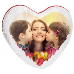 Cuscino Cuore Bicolore Personalizzato per San Valentino