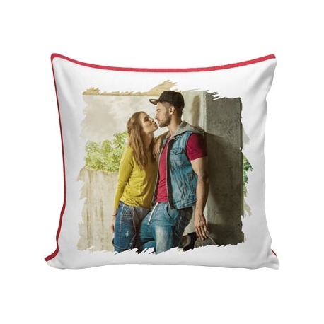 Idea Regalo San Valentino Cuscino quadrato Bicolore Personalizzato 