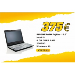 Notebook FUJITSU Rigenerato per ufficio e smart working Intel i5  windows 10