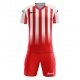 Completo calcio a strisce verticali