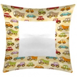 Cuscino FANTASY 15 Full Print 40x40 cm. Raso Bianco Poliestere 100%