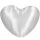 Cuscino  cuore Raso Bianco 40x40 cm. poliestere 100%